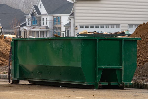 there may be restrictions on hazardous materials and certain items that can be placed in a construction dumpster